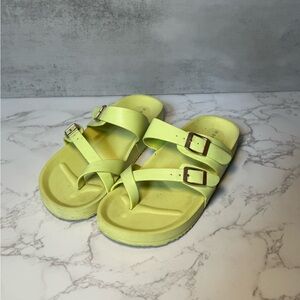 Madden Girl Neon Lime Green Sandals